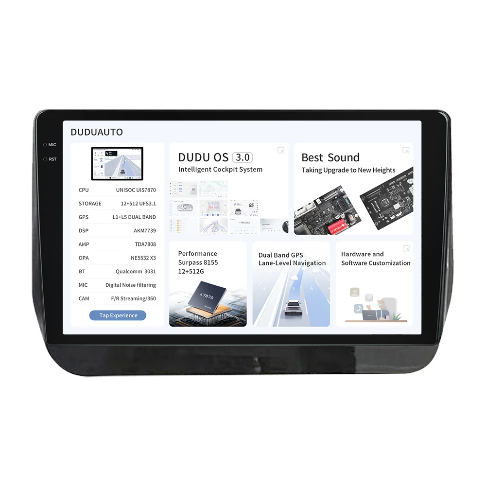 DUDU7 Android 13 Car Radio 12G+512G Navigation GPS Multimedia Video Player For Hyundai H1 Grand Starex TQ 2017-2019