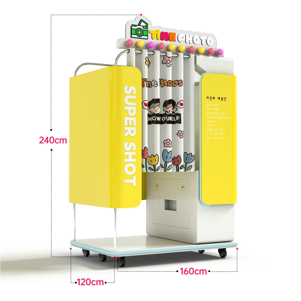 LED Light PhotoBooth Machine Support Pro Air iPad Photo Shell for Party Selfie Photo Booth Vending machine
