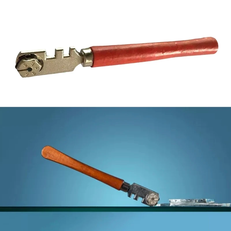 Hand Tools 6 Wheels Steel Glass Cutter Professional Cutting Tool Multifunctional Bottle Roller Craft Tile