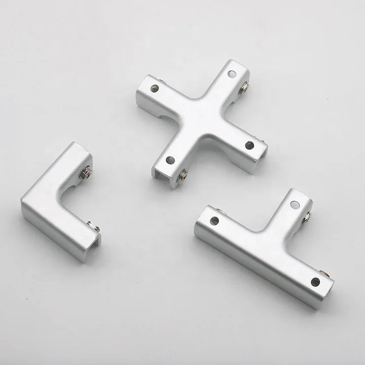 3 Way T Type Aluminum Alloy Glass Clamp Bracket Holder for 6