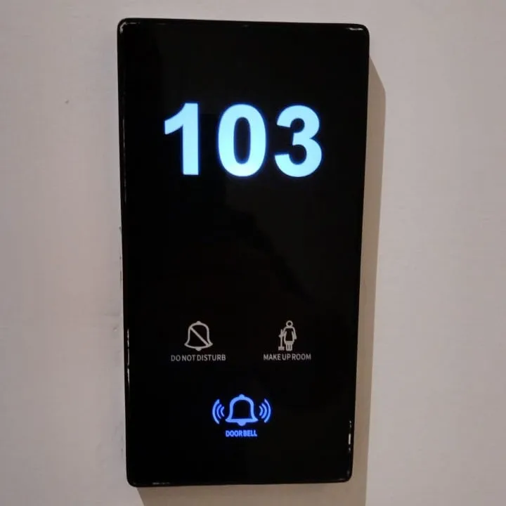 230Mm  Smart Touch Panel LED  Hotel Door Plate Apartment  House Number Switch