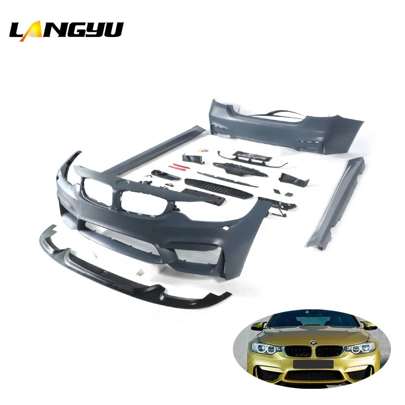 PP Plastic Bodykit Front Bumper For BMW 4 Series F32  Upgrade M4 Bodykit