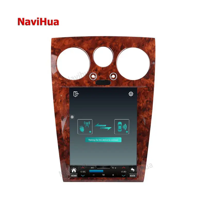 Navihua 12.1 Inch Touch Screen Android 12 Auto Radio Car Stereo Multimedia DVD Player for Bentley Continental Flying Spur 2004+