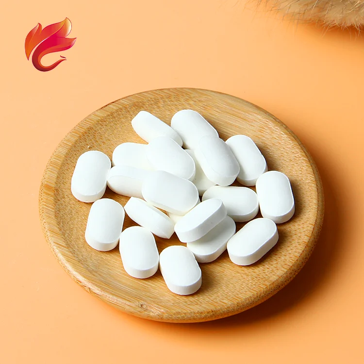 
Bovine Colostrum Milk Powder 1000mg Chewable Tablets Pills Private Label Take 2 Tablets Once a Day Improved Bone Density Oblong 