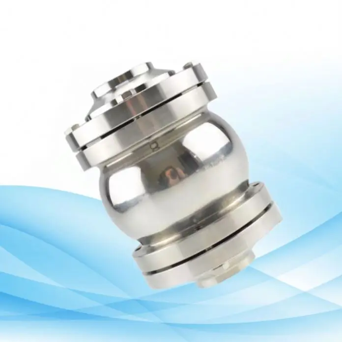 Санитарный сварной обратный клапан Ss304 Dn50 Oem для воды масла газа двойной пластины Nrv