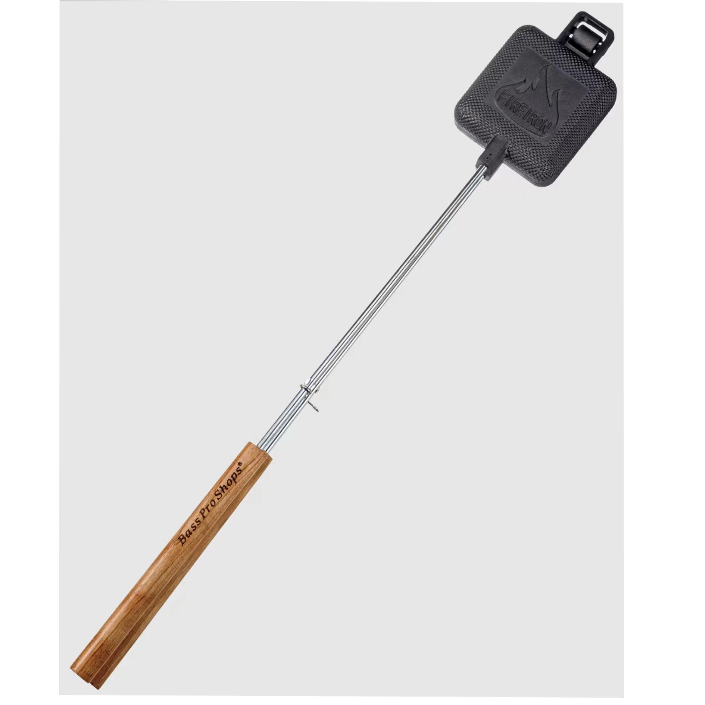 Cast Iron Jaffle Iron Sandwich Waffle Pie Maker with Long Wood Handle Stove Top Bread Tongs Outdoor Bakeware Camp Cooker