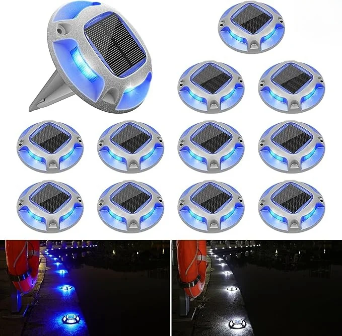Outdoors Garden Decoration Blue Flood Light Outdoor Led Inground Light Solar Led Underground Light For Lawn Pathway