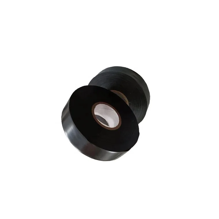 MENGSHAN980-25 black color size 25mils x6'x100ft adhesive rubber tape for gas pipeline