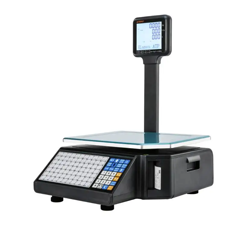 SC15 /SC30  Barcode Scales Electronic Scale with Barcode Printer 30kg Label Printing Digital Weighing Scales
