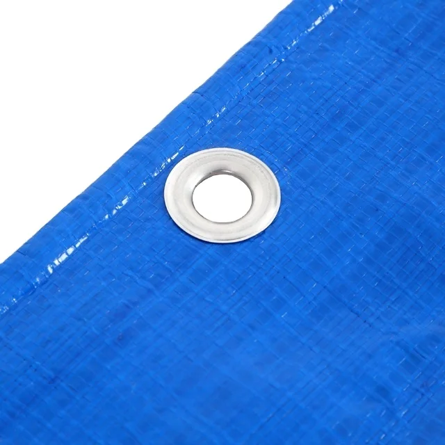 Awnings And Tarpaulins Blue Waterproof Flatbed Tarp