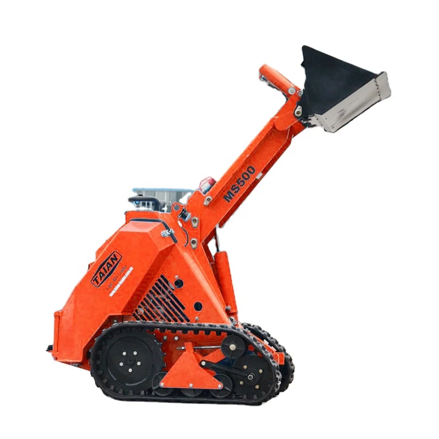 Китайский новый компактный мини-погрузчик с бортовым поворотом TAIAN MS500