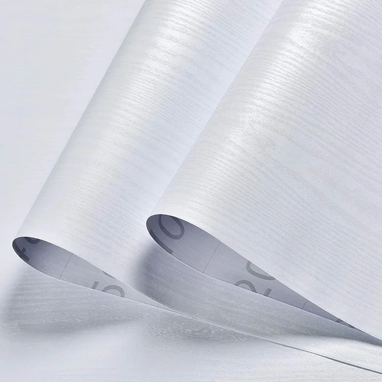 PVC Waterproof Embossed Wood Grain Self Adhesive Wallpaper Roll