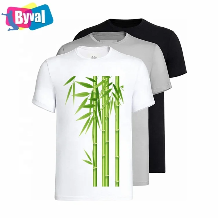 
Byval bamboo spandex t-shirts wholesale blank t shirt bamboo cotton undershirt for men and women 