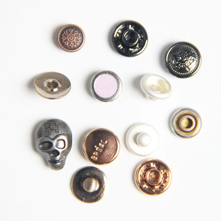 Оптовая продажа, лучшее качество, индивидуальный дизайн, медные заклепки, латунные заклепки, пуговицы для одежды