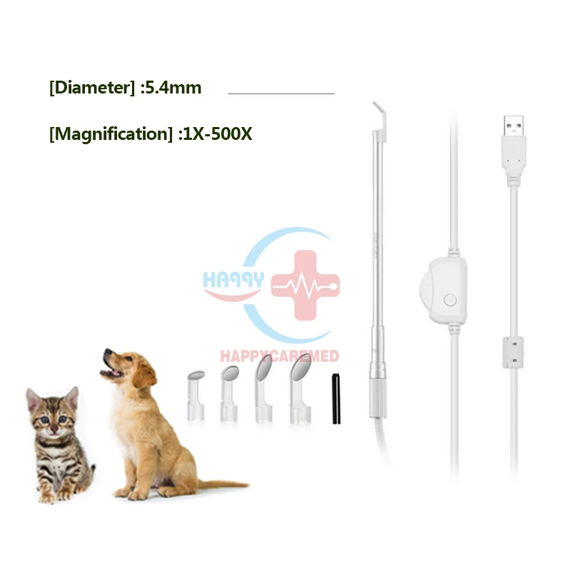 HC-R118 Veterinary Otoscope Pet ear cleaner otoscope/ wireless smart otoscope for dog cat