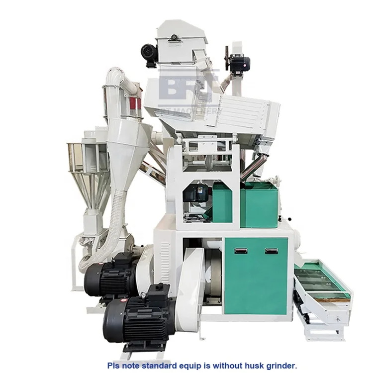 Large medium rice mill 8 inch rubber roller 700 kg 1000 kg per hour combined rice milling machines