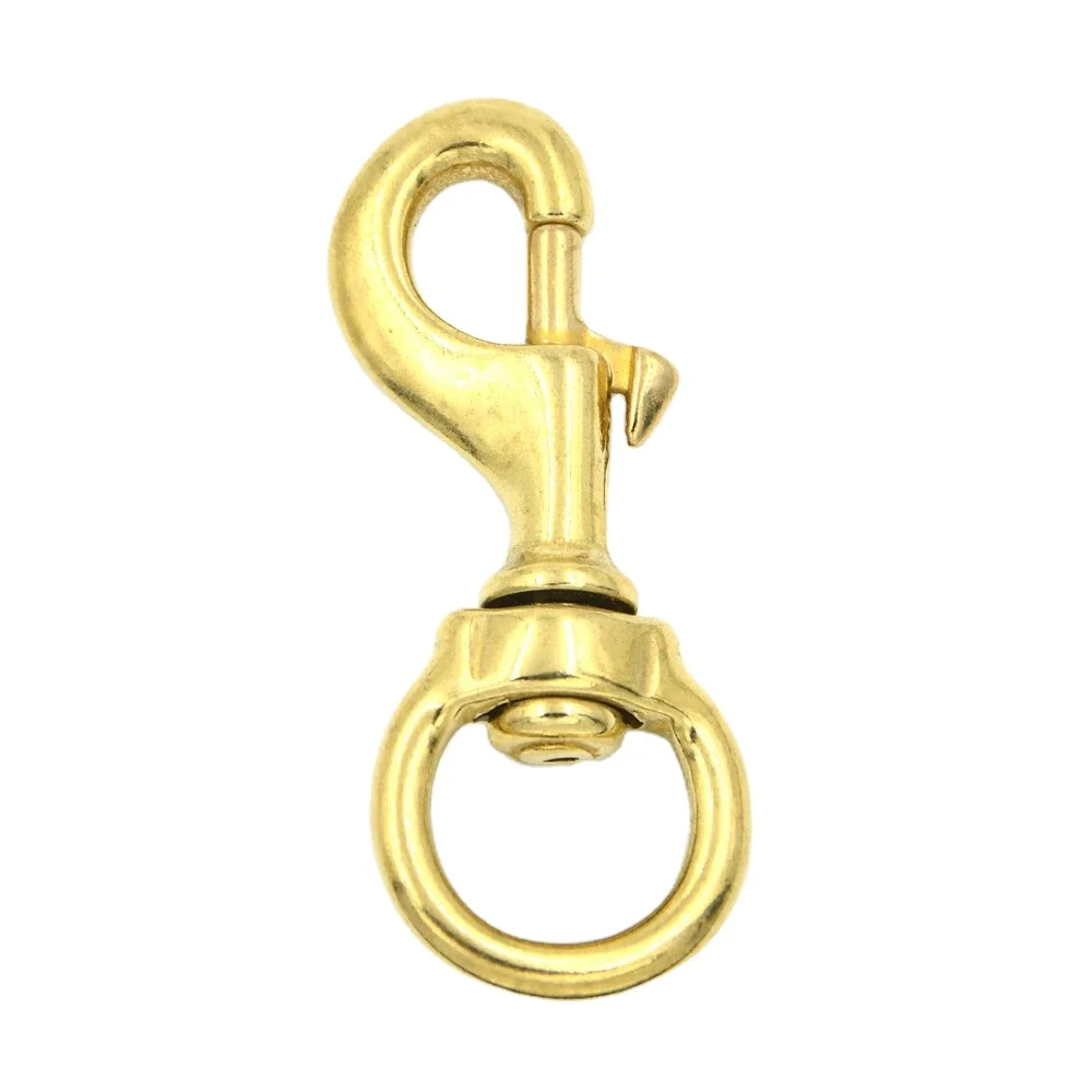 Hot sale brass swivel snap hooks small brass hooks solid brass snap hook