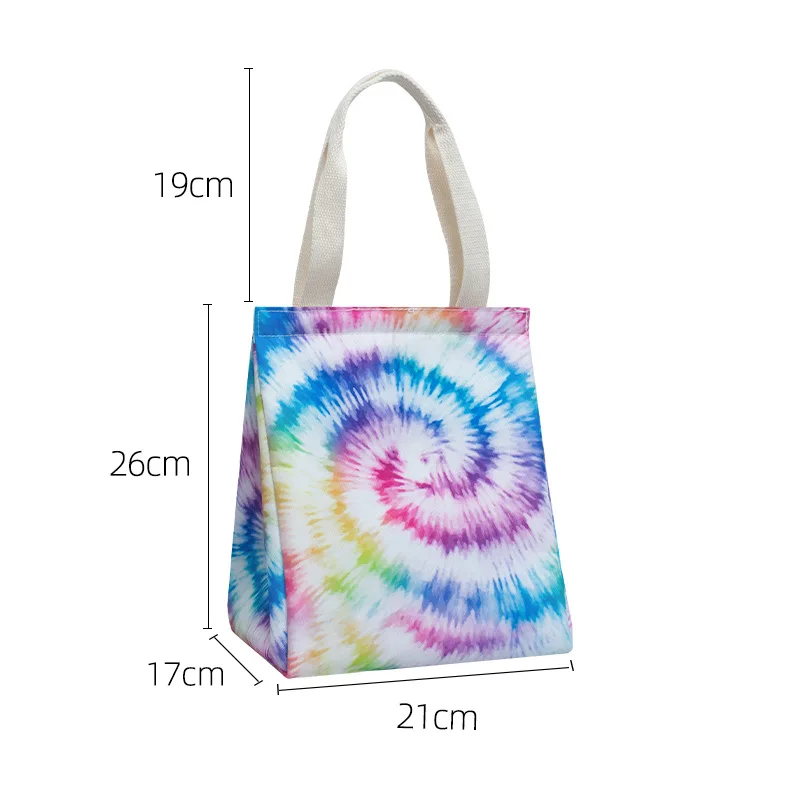 Customized Logo Promotional Reusable Wholesale Small Oxford Fabric Food Insulated Lunch Thermal Cooler Bag