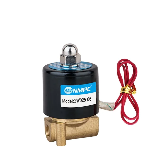 Новый продукт DC 12V 24V AC 220V 2W нормально закрытый латунный Электрический магнитный клапан двухходовой воздушный водяной электромагнитный для воды