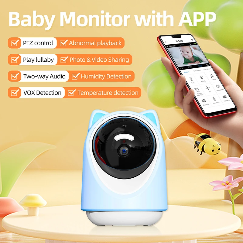 New Product Smart Pet Monitor with Camera Two-Way Audio Wireless Security Intelligent WiFi APP Pet Monitor with HD night vision