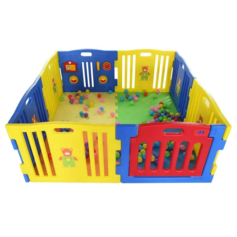 
2020 safety Playpen baby plastic play fence and play yard indoor for kids with environmental material 