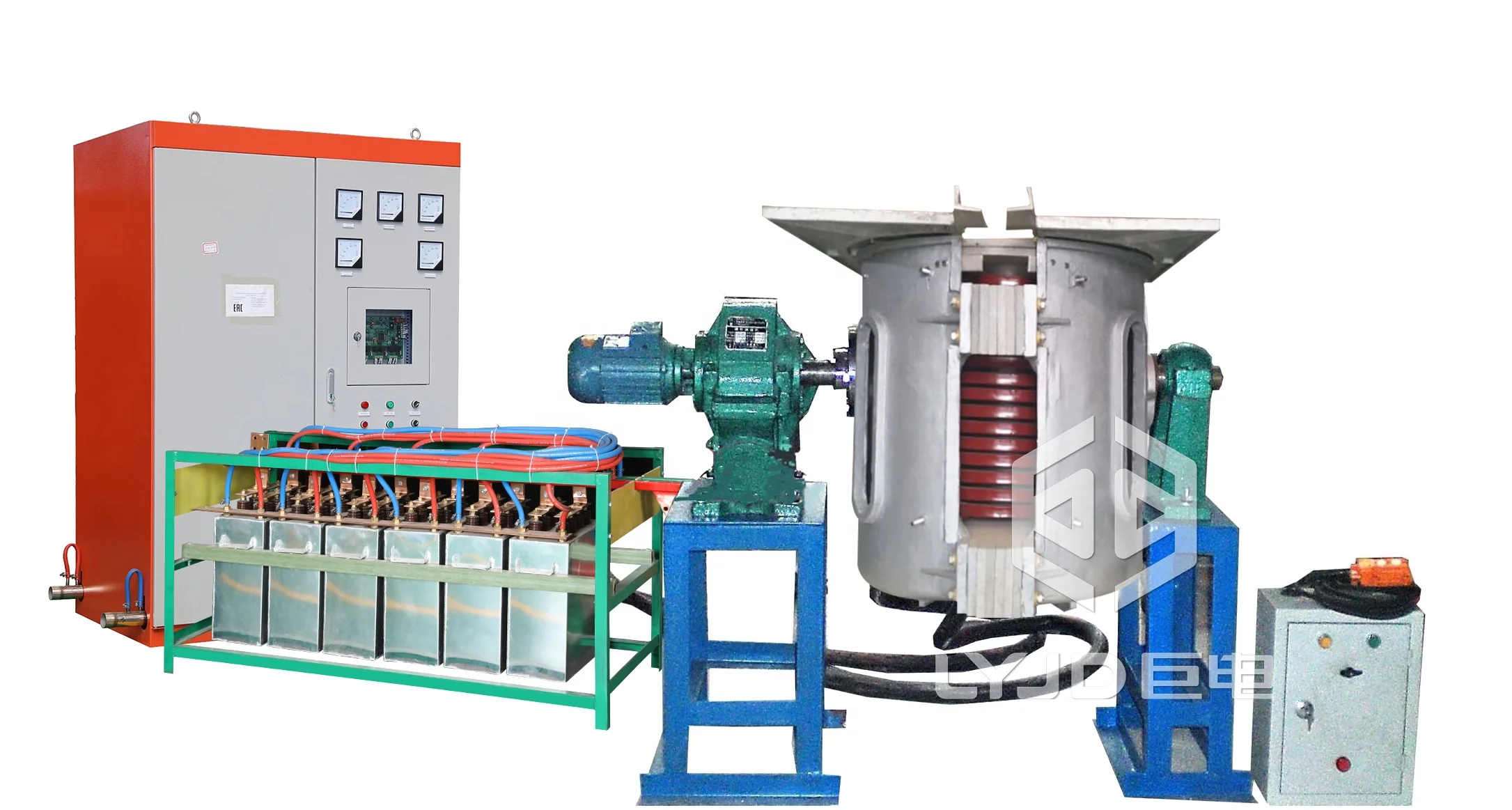 Purchase of large scrap iron smelting smelt furnace induct melting tilting furnace