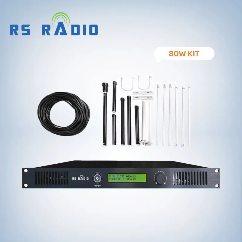 2023 Hot Sale Fm Radio Transmitter kits 80 Watt Fm Transmitter 80W