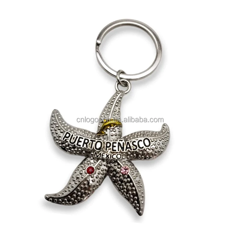 Custom Logo Puerto Rico Souvenir Beach Turtle Fridge Magnets Pin Badge Keychains Flag Puerto Rico Tourist Gift