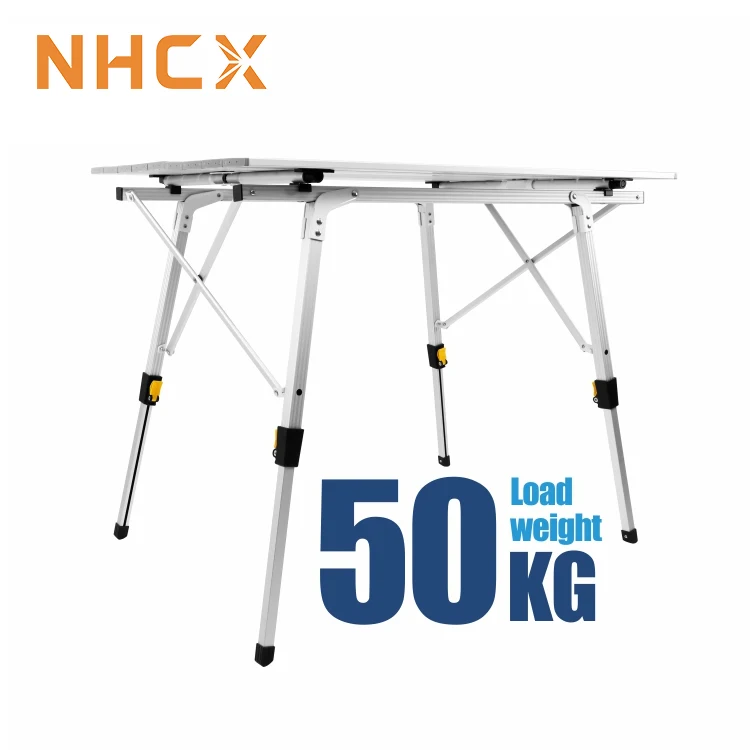 Nhcx современный дизайн Пикник барбекю алюминиевые кемпинг рулон стол складной стол для кемпинга