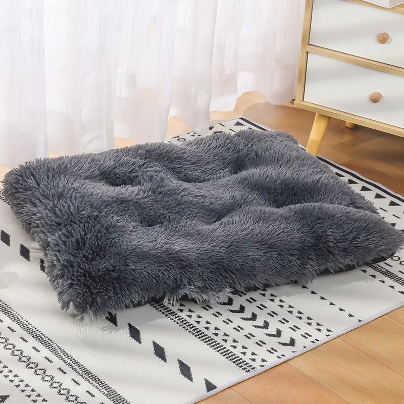 Long plush winter warm sleep pet mat dog bed comfortable pet mat dog mat cat kennel dog kennel pet supplies