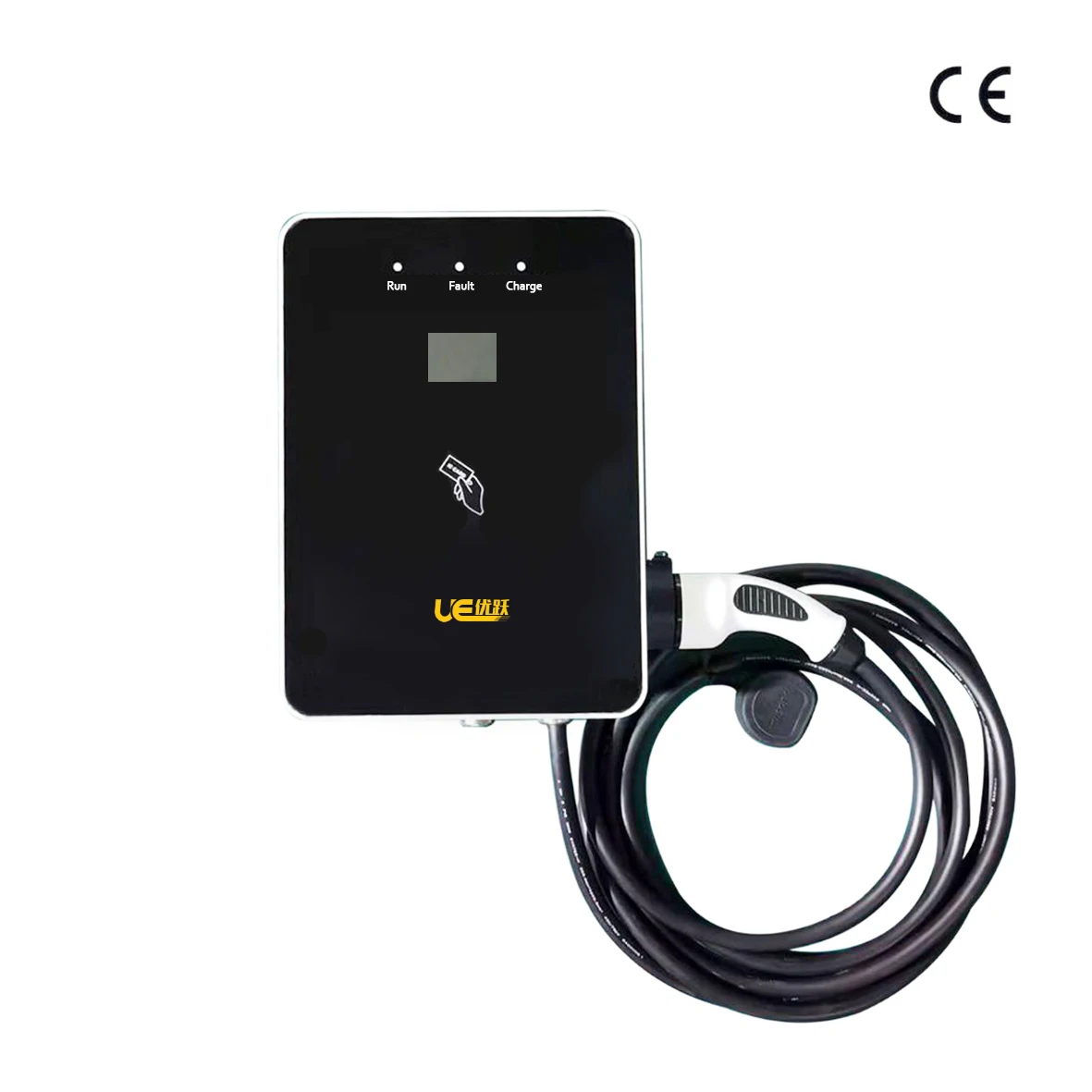 UE7kw AC EV Charger j1772 wall-mounted smart 32a ev charger public ocpp 4G ev charger with 2.4 screen