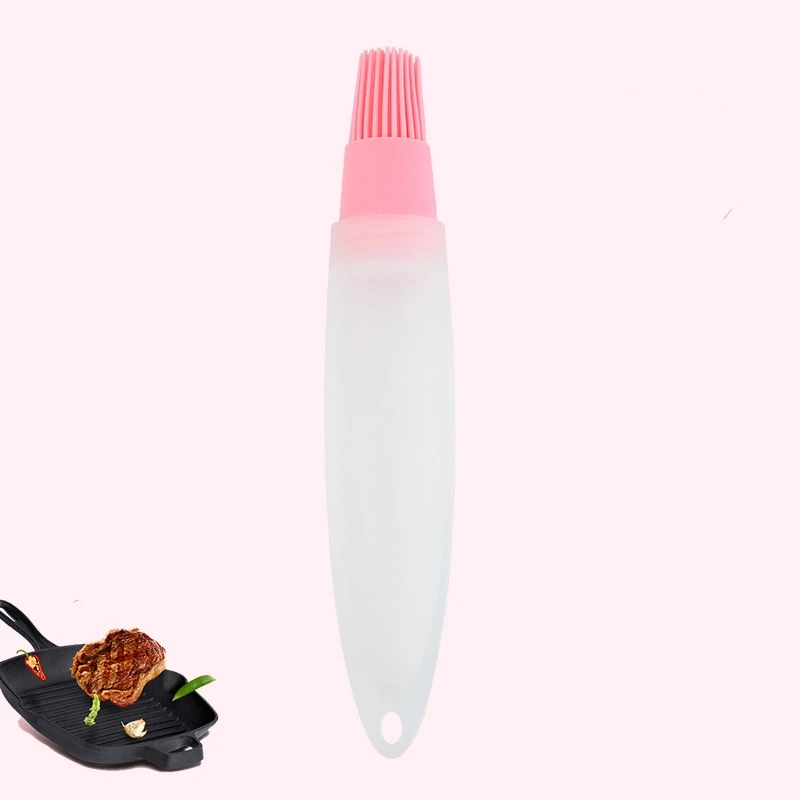 New Portable Oil Bottle Barbecue Brush Silicone Kitchen BBQ Cooking Tool Silicone Brush for Cooking Multipurpose Oil Brush