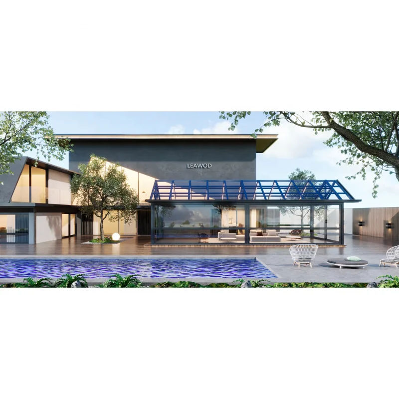 Modern French Design Small 4 Season Glass Room Winter Garden House Aluminum Sunroom With Folding Door For Outdoor Backyard