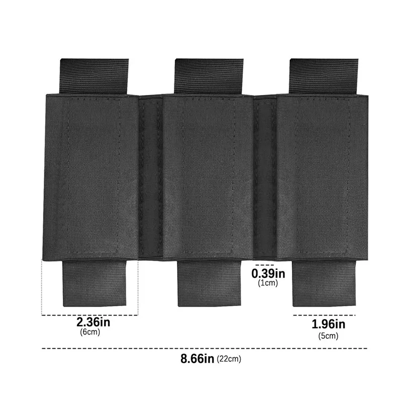 Tripple Mag Pouch Molle Open-Top Tripple Magazine Pouch for M4/M16/AR/AK Magazines