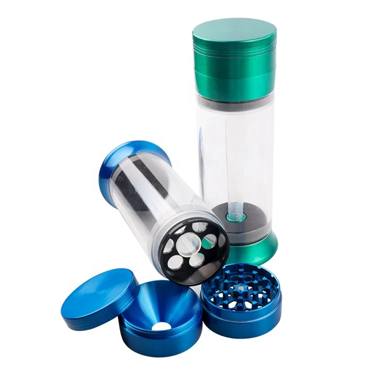 2022 new 52mm multi-function herb grinder zinc alloy herb grinder with cone filler