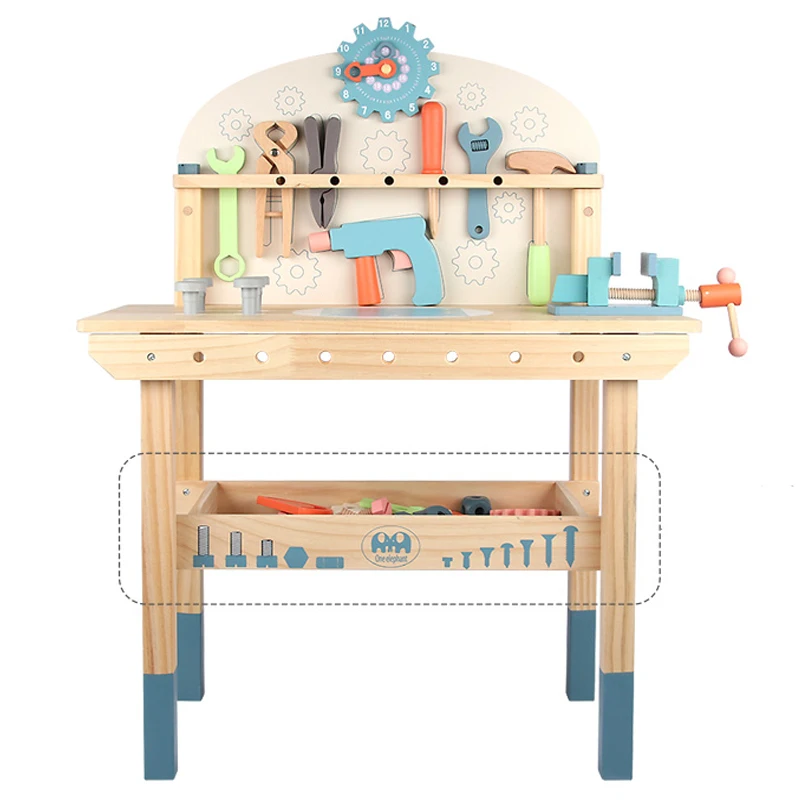 New Kids Educational Diy Handmade Simulation Tool Multifunction Toys Workbench Construction Table Tools Toy