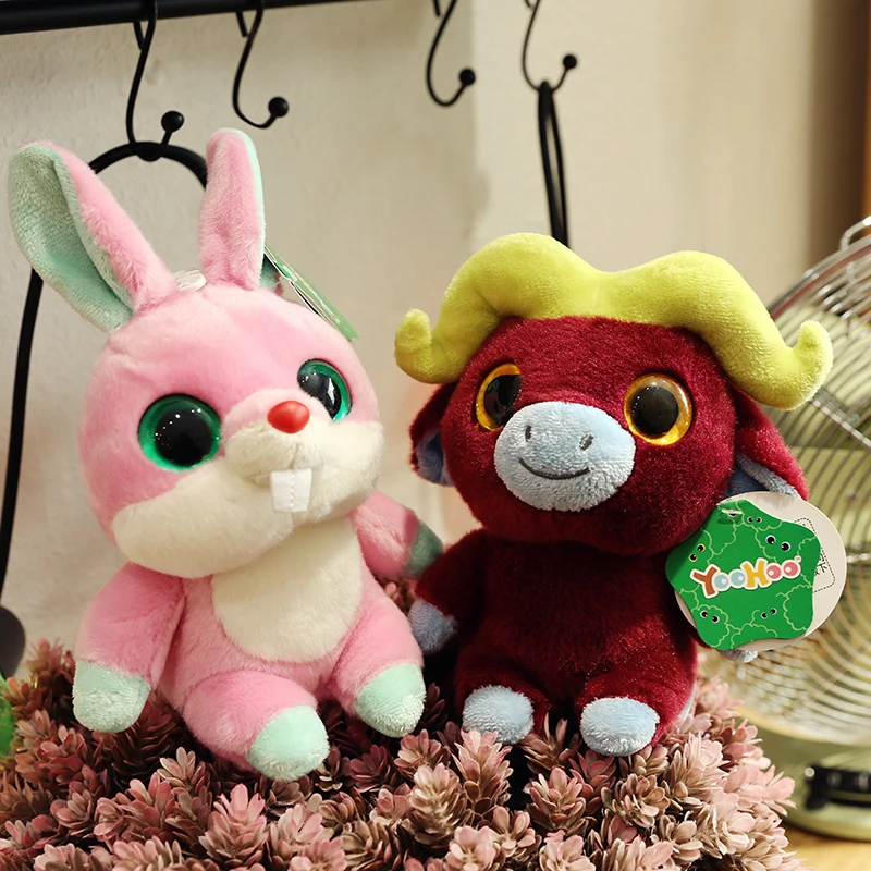 Wholesale China stuffed animals plush toys big eyes jungle wild animal fox goat sloth owl doll