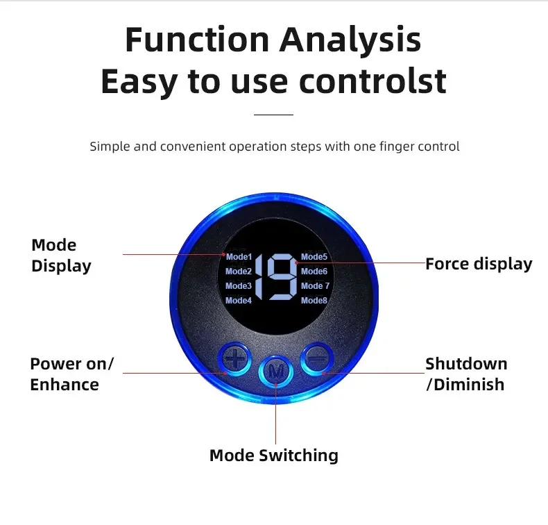 Healthcare Electric Foot Massager Mat EMS Blood Circulation Relaxing Foot Mat for EMS Foot Massager With Remote Control