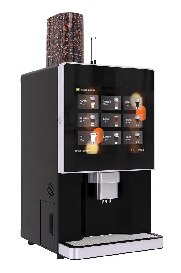 Commercial Table Top Bean To Cup Instant Coffee Vending Machine