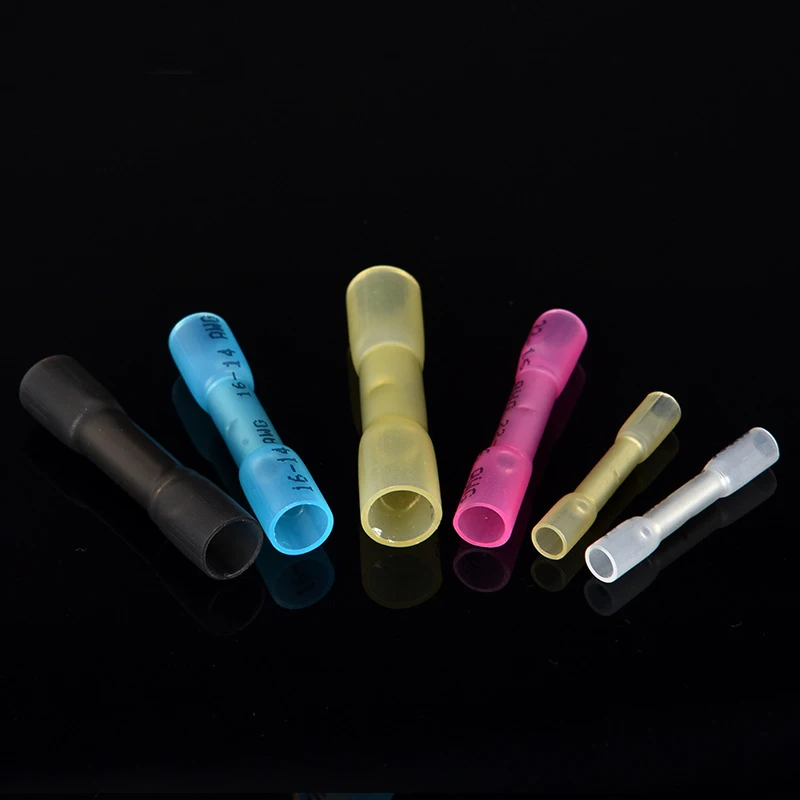Heat Shrink Butt Connectors Kit, Insulated Waterproof Electrical Marine Automotive Wire Crimp Terminals, Butt Splice