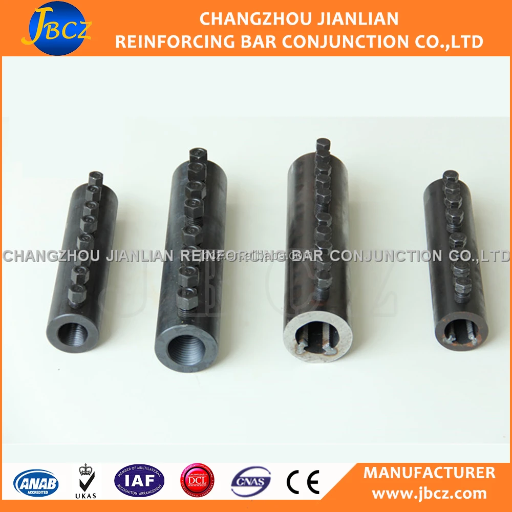 12mm 16mm Steel Bar MBT Type Mechanical Bar Rebar Coupler