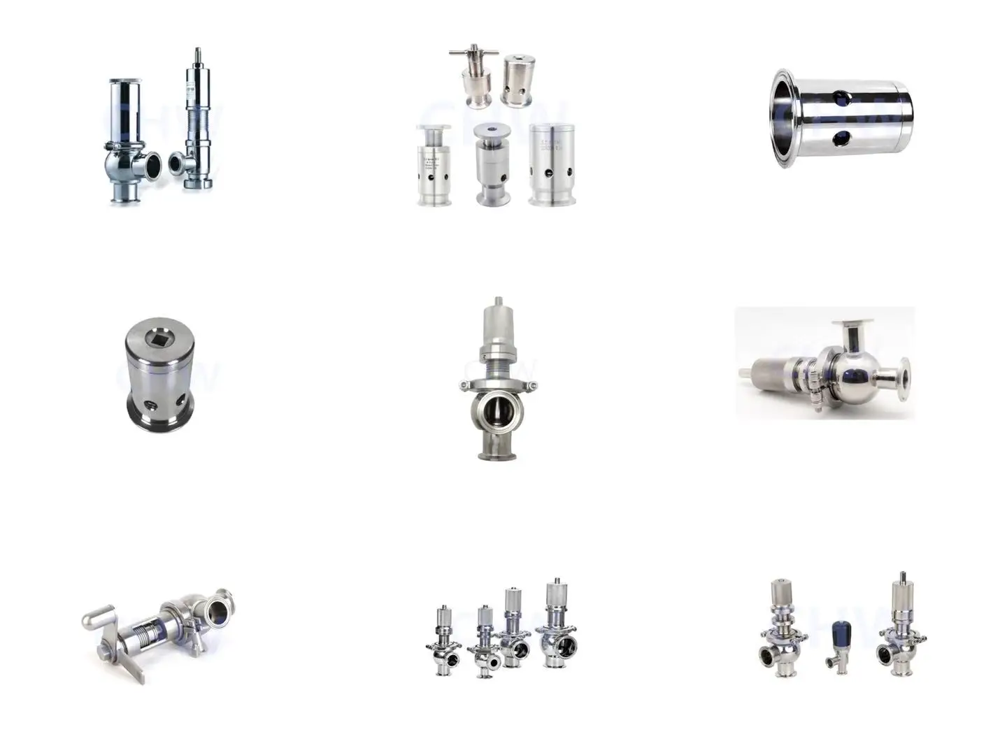 
SS304/316L Sanitary Stainless Steel Safety Valve Protect Equipment For Food Dairy Beverage 