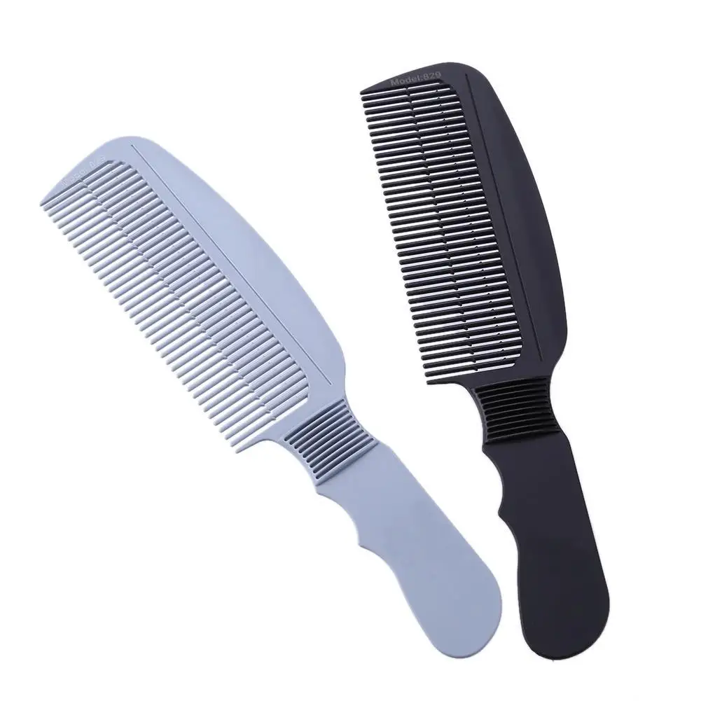 Carbon Fiber Anti-Static 3D Hairdressing Comb Black Handle Hair Brushes Comb Clipper Barber Haircut Brush Salon