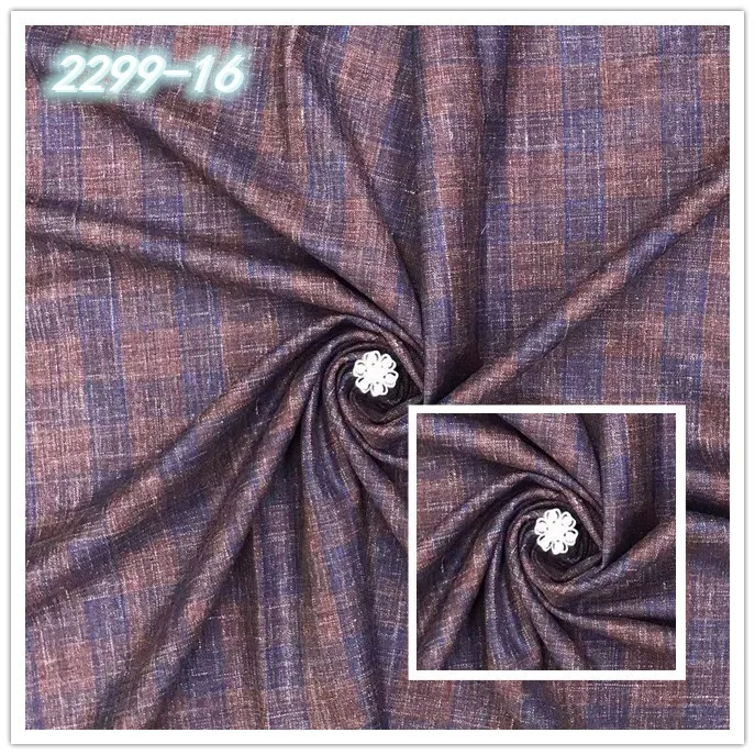 FL2399 80 Merino wool 15 mulberry silk 5 linen worsted wool blend fabric pure silk blend suiting fabric for men jacket material