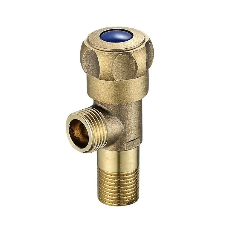 Universal 1/2 Thread Triangle Brass Brass Angle Valve Product Bathroom Angle Valve For Toilet Sink Water