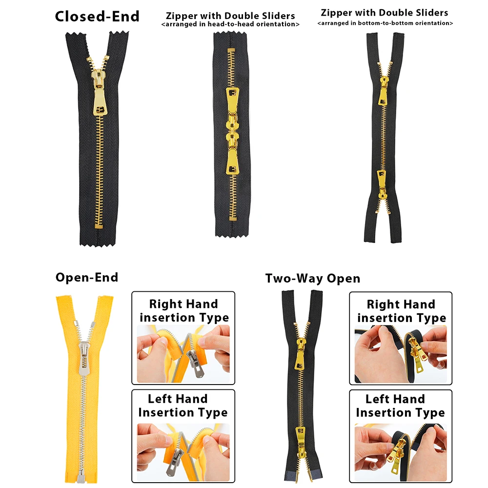 Fashion Logo Custom 8# Corn Teeth Open End Black Tape Golden Teeth Copper Metal Zipper For Clothes Jackets