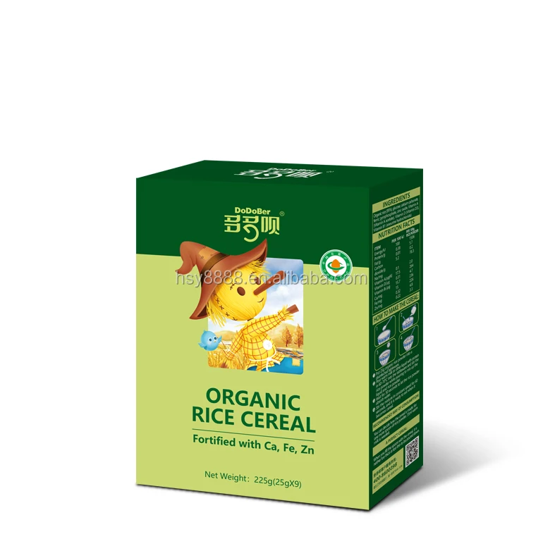 
organic baby cereal with Whole grains box packing 225 g per pc 