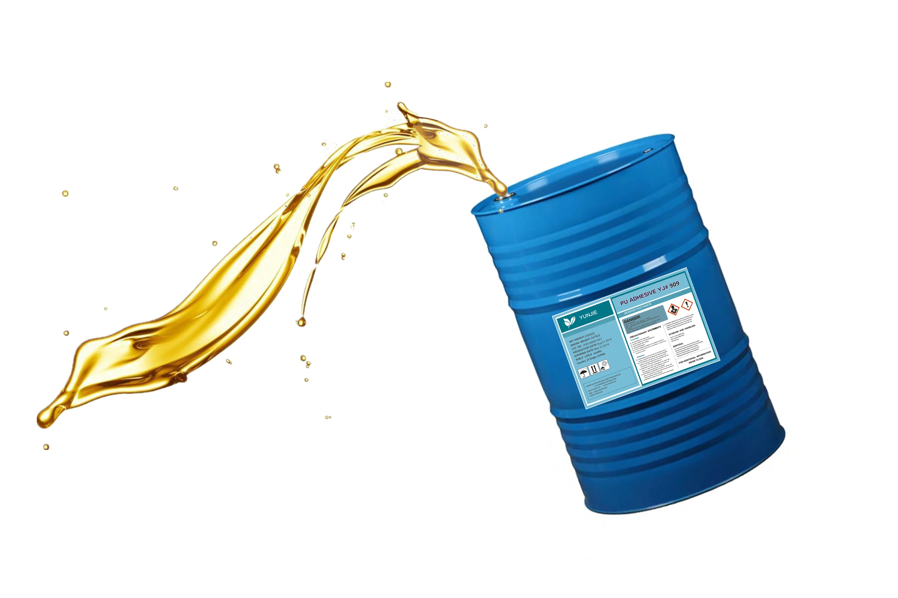 MDI Polyurethane Adhesive for rebonded foam making binder glue for various scrap foam into PU foam