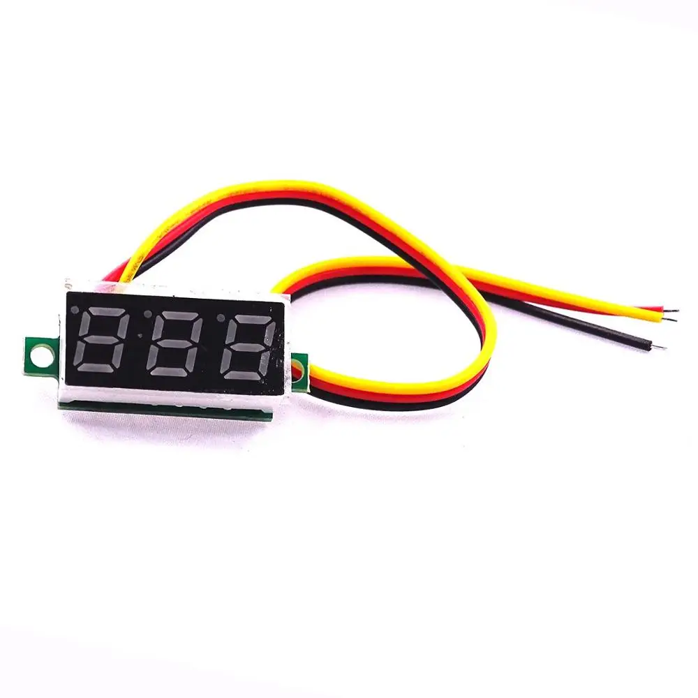Mini 0.28 inch 0.28' 3 bits DC 0-100v Digital Red /blue/green LED Display Panel Voltage Meter Voltmeter tester