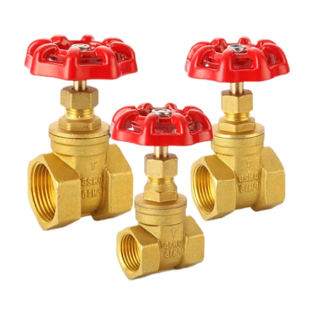 High Quality 1/2 Bsp Npt Thread Brass Gate Valve For Industrial Water Gas Oil